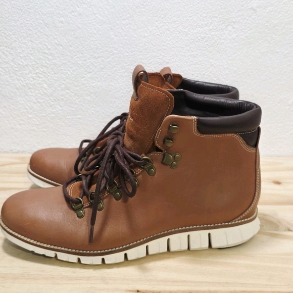 Cole Haan ZeroGrand Boots Casual Hiker Men”s 11 M British Tan C35555 - Picture 2 of 15